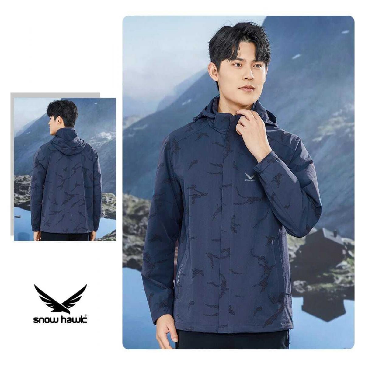 کاپشن مردانه 79869 آبی نفتی -  men’s warm and lightweight jacket code 79869